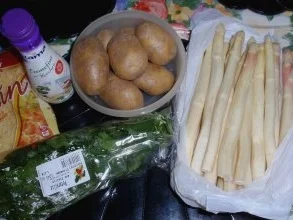 Spargel überbacken mit einer Käse-Sahnesoße und Petersilienkartoffeln - Rezept - Bild Nr. 2