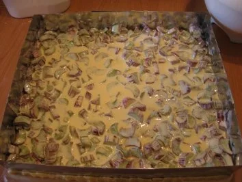 Rezept: Rhabarberkuchen mit Tröpfchen Bild Nr. 6 Rhabarberkuchen mit Tröpfchen - Rezept - Bild Nr. 6