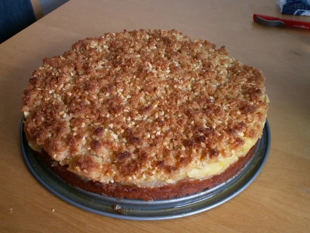 Apfelkuchen mit Knusperstreuseln - Rezept