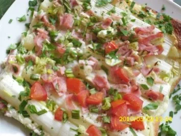 Pizza: Spargelpizza - Rezept