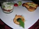 Thunfisch-Mascarpone Creme im Glas mit Lauch-Mascarpone Törtchen - Rezept