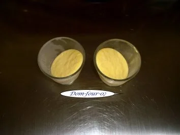 Rezept: Vanille-Schoko-Panna-Cotta auf Heidelbeerspiegel mit Erdbeerkokossalat & Sherry abgeschmec Bild Nr. 3 Vanille-Schoko-Panna-Cotta auf Heidelbeerspiegel mit Erdbeerkokossalat & Sherry abgeschmec - Rezept - Bild Nr. 3