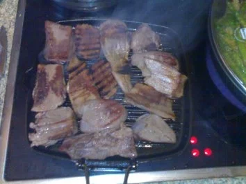 Rezept: gegrillte Zunge auf grünen Spargel Bild Nr. 2 gegrillte Zunge auf grünen Spargel - Rezept - Bild Nr. 2