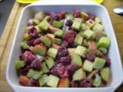 Rhabarber-Himbeer-Crumble - Rezept