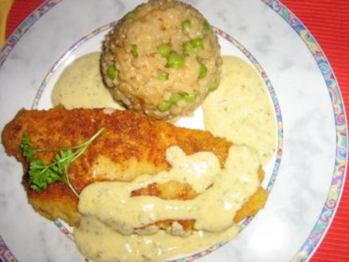 Pangasiusfilet mit  Parmesan Panade an Senf-Dill-Sauce - Rezept - Bild Nr. 8