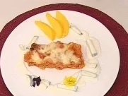 Tandoori-Chicken-Lasagne mit Joghurt-Gurken-Dip und Mango - Rezept