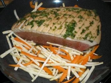 Gegrillter Pökelbraten mit Honigkruste - Rezept - Bild Nr. 4