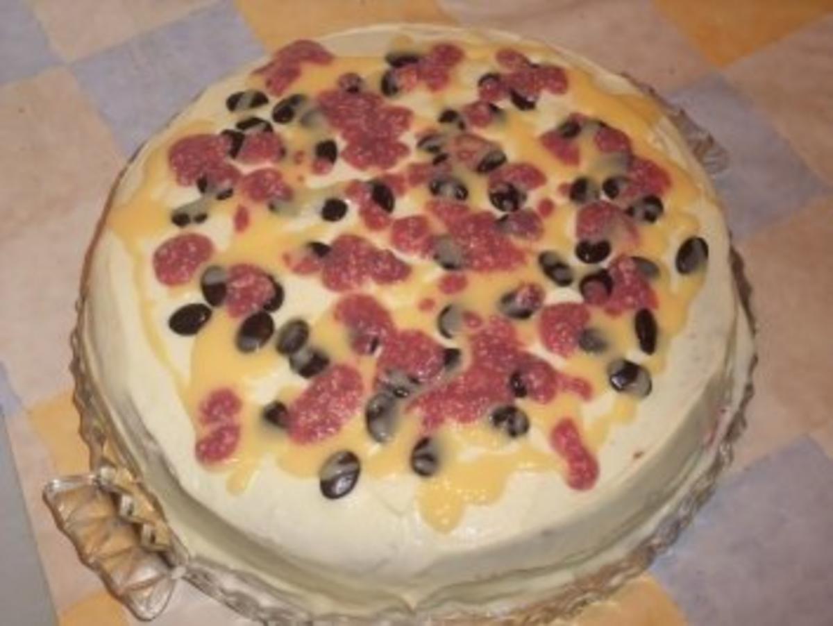 Zitronen-Kirsch-Torte - Rezept