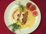 Lachsterrine mit Siebensoße an frischen Feigen - Rezept - Bild Nr. 2