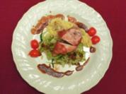 Fasanenbrust in Serranoschinken mit Steinpilzpüree und Wirsing - Rezept - Bild Nr. 2