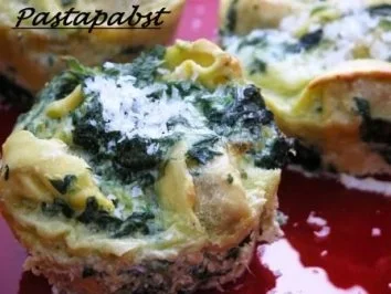 Spinat-Tortellini-Muffins - Rezept