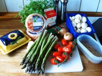 Grüner Spargel mit Krebsschwänzen ***** die 2. - Rezept