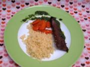 Lammfilet mit Minze, karamellisierten Karotten und Couscous - Rezept - Bild Nr. 2