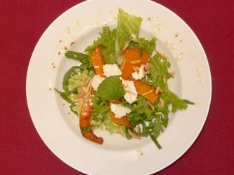 Ziegenkäse auf Kürbis-Rucolasalat - Rezept - Bild Nr. 2