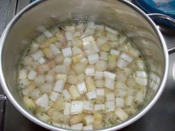 Rezept: Spargelsalat mit Spareribbs in Barbeque-Sauce Bild Nr. 3 Spargelsalat mit Spareribbs in Barbeque-Sauce - Rezept - Bild Nr. 3