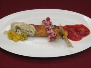 Kürbiskerneis mit zweierlei Früchten - Rezept - Bild Nr. 2