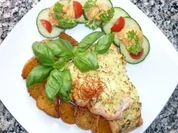 Paprikakartoffeln an Lachs im Sommermantel - Rezept