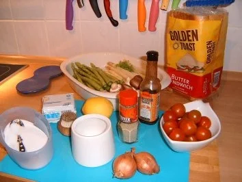 Spargeltoast mit gebratenen Egerlingen - Rezept - Bild Nr. 2