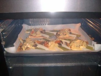 Spargeltoast mit gebratenen Egerlingen - Rezept - Bild Nr. 5