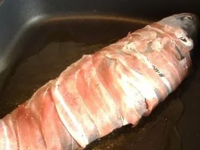 Gefüllte Lachsforelle mit Bacon - Rezept - Bild Nr. 4