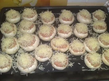 Champignons gefüllt mit Hack - Rezept - Bild Nr. 5