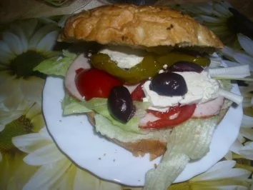 Fladenbrot gefüllt alla Gabi - Rezept