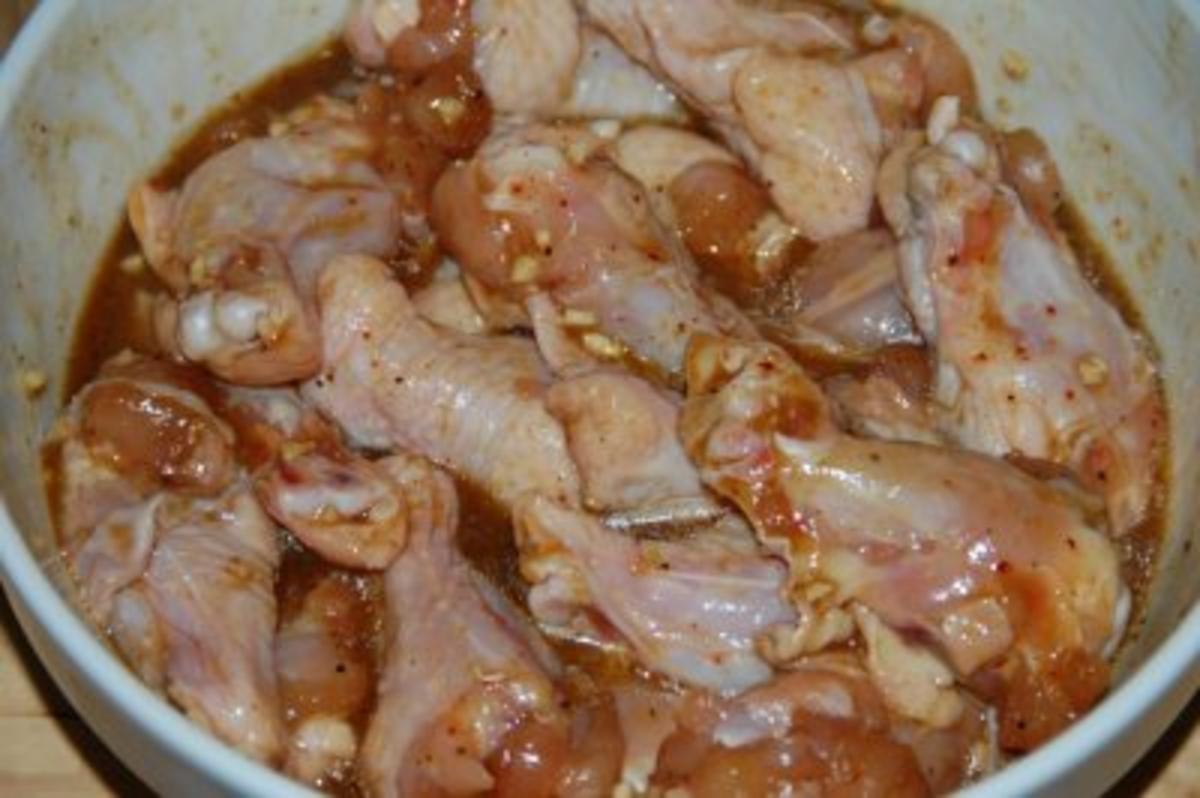 Chicken Wings mit Honig-Senf Marinade - Rezept