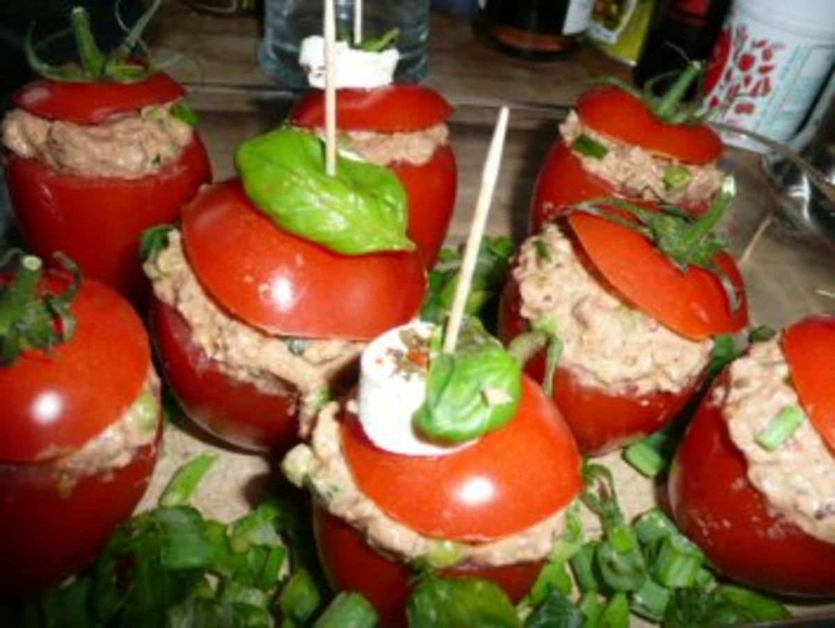 VORSPEISENTELLER/GEMISCHT 4:Ravioli Ziegenfrischkäse&Tomate gefüllt mit Thunfisch - Rezept - Bild Nr. 7