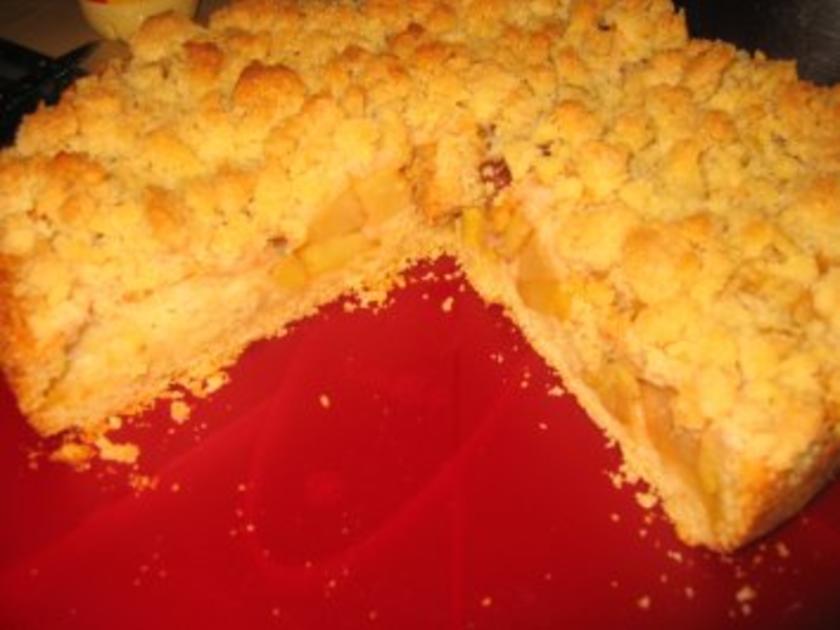 Backwaren: Apfel Streusel Kuchen - einfach - 223 kcal/100g