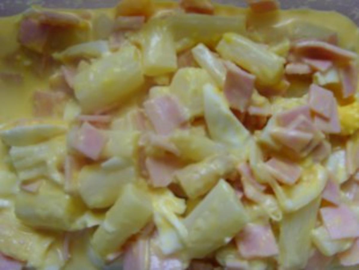 Spargelsalat mit Kochschinken und Eiern - Rezept mit Bild - kochbar.de