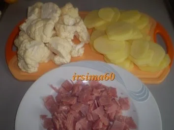 Blumenkohl Auflauf mit einer Käsesoße überbacken - Rezept - Bild Nr. 3