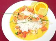 Garnelen an Kürbis "Camarao na moranga com arroz branco" - Rezept