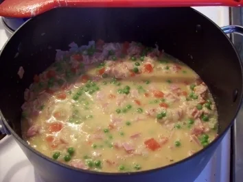 Rezept: Risotto mit Erbsen und Schinken Risotto mit Erbsen und Schinken - Rezept