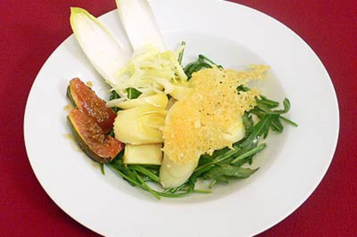 Palmherzensalat mit Chicorée und Feigen "Salada de palmito com chicória e figos" - Rezept - Bild Nr. 9