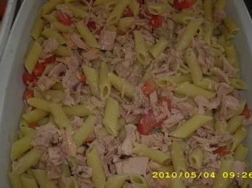 Mein Nudelauflauf mit Thunfisch und frischen Tomaten - Rezept - Bild Nr. 3