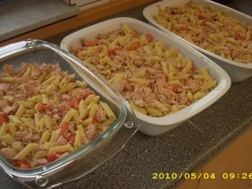 Mein Nudelauflauf mit Thunfisch und frischen Tomaten - Rezept - Bild Nr. 4