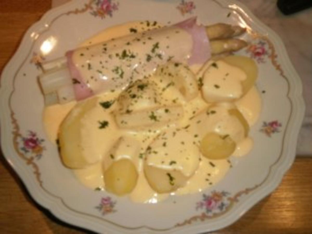 Bilder für Spargel Klassisch mit Schinken und Sauce Hollandaise - Rezept