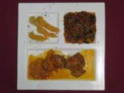 Schweinefiletröllchen gefüllt mit Fetacreme an Kartoffel-Paprikapüree u. Ofengemüse - Rezept - Bild Nr. 2