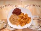 Bratkartoffeln mit Sauerkraut und Kölner - Rezept