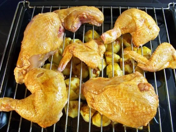 Augustos Frango Assado- Hähnchen aus dem Backofen - Rezept - Bild Nr. 2