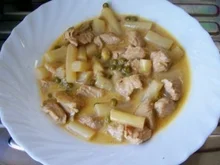 Kochen: Spargel-Pfanne mit Putenbrust - Rezept