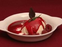 Honigparfait mit passierten Himbeeren (Raúl Richter) - Rezept