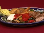 Kalbsteak mit Rosmarinkartoffeln und Gemüsekombination (Dieter Landuris) - Rezept