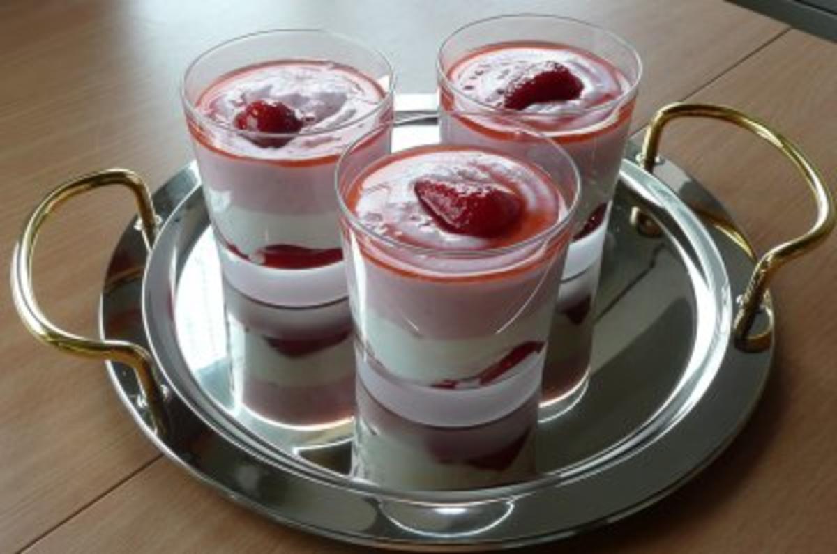 Dessert: Erdbeer- Joghurt-Quark - Rezept Gesendet von Willmei