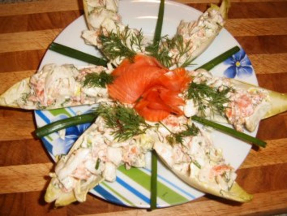 Chicoree mit Räucherlachs - Rezept mit Bild - kochbar.de