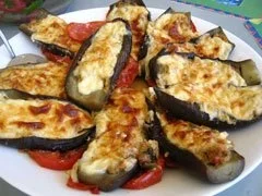 Rezept: Überbackene Auberginen Überbackene Auberginen - Rezept