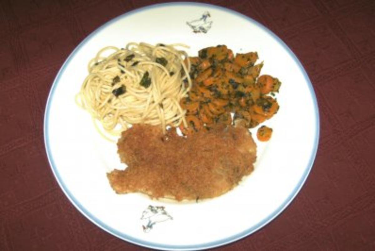 Zugedeckte Hähnchenschnitzel - Rezept