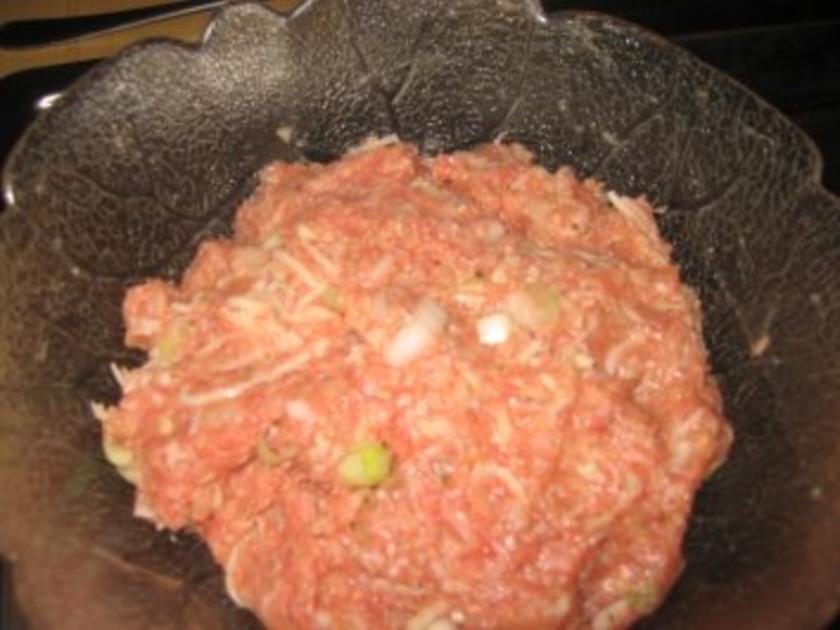 Party: Hackfleisch Käse Semmeln - einfach - 187 kcal/100g