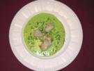 Seeteufelbäckchen auf Erbsenschaum - Rezept - Bild Nr. 2