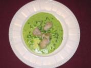 Seeteufelbäckchen auf Erbsenschaum - Rezept - Bild Nr. 2